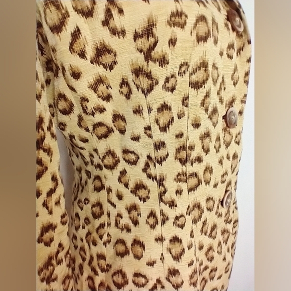 DANA BUCHMAN LEOPARD SILK JACKET - Picture 5 of 10
